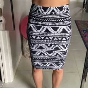 Black & White Skirt